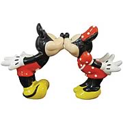 Mickey and Minnie Mouse Kissing Salt and Pepper Shaker Set